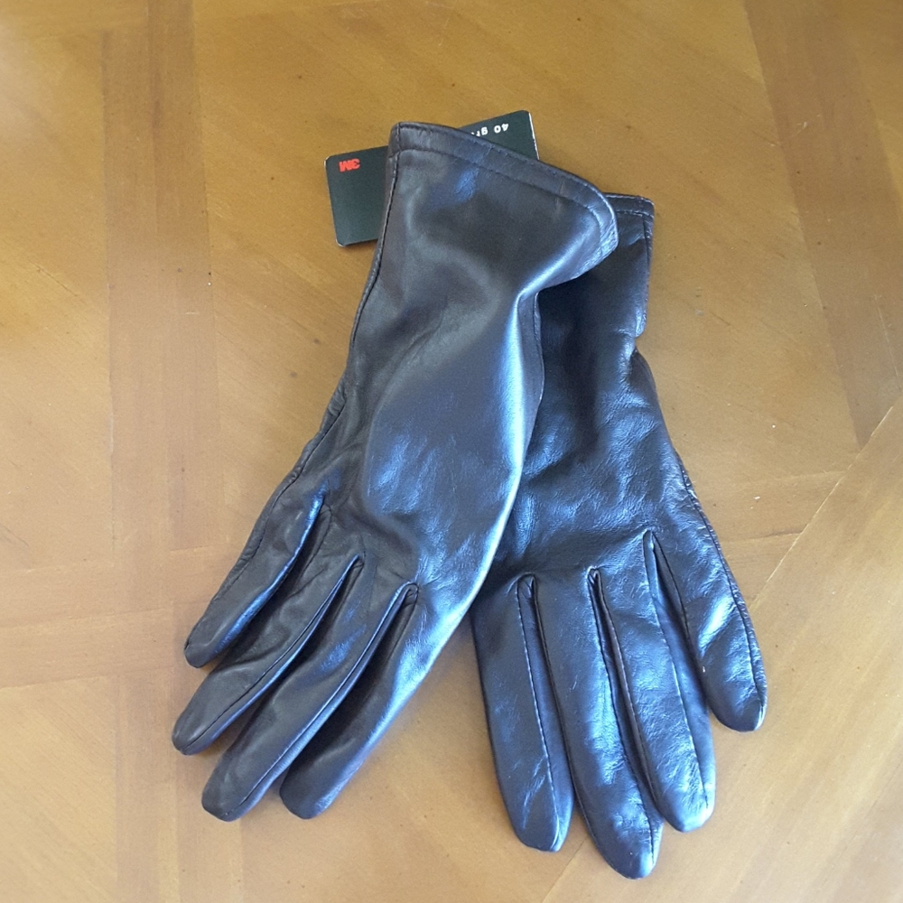 Thinsulate leather gloves